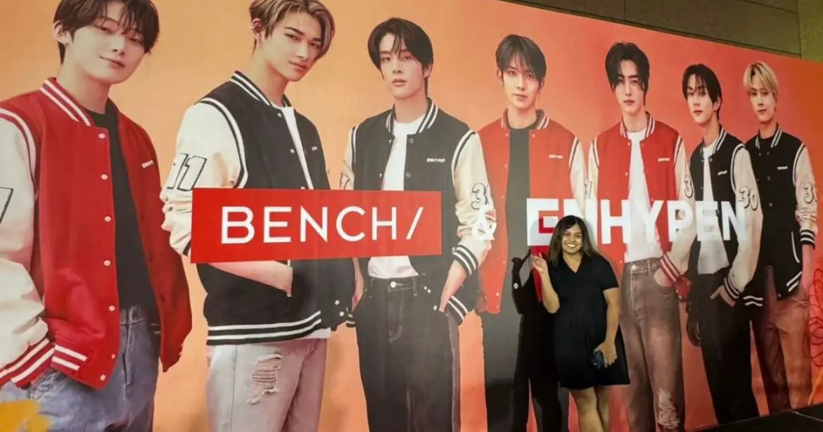 fanmeeting with enhypen bench